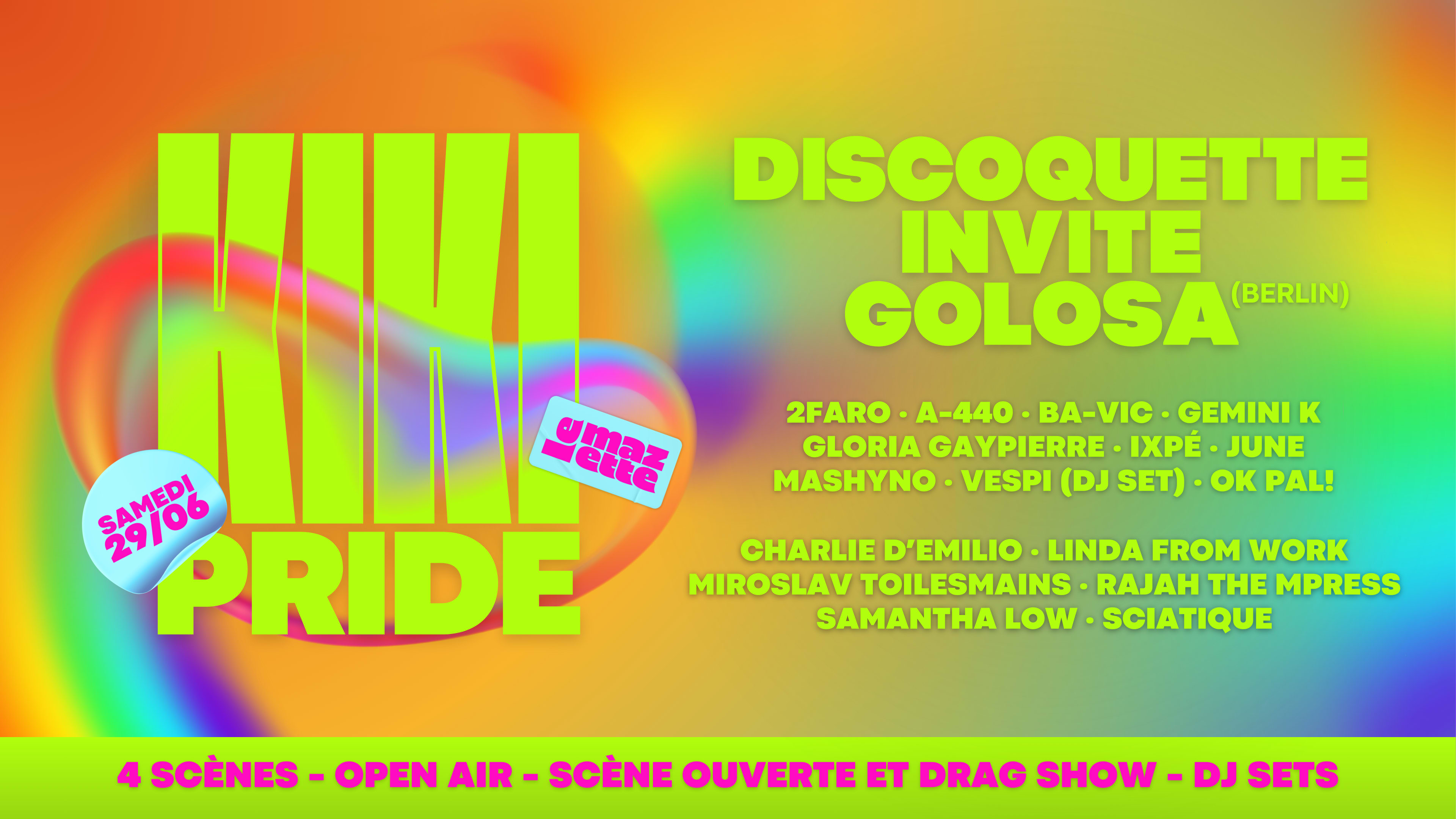 Kiki Pride  • Discoquette Invite Golosa