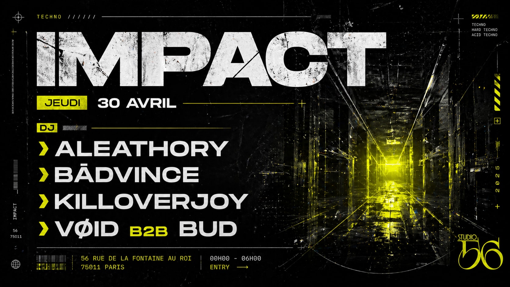 Impact W/ Aleathory , Killoverjoy , Vøid B2b Bud