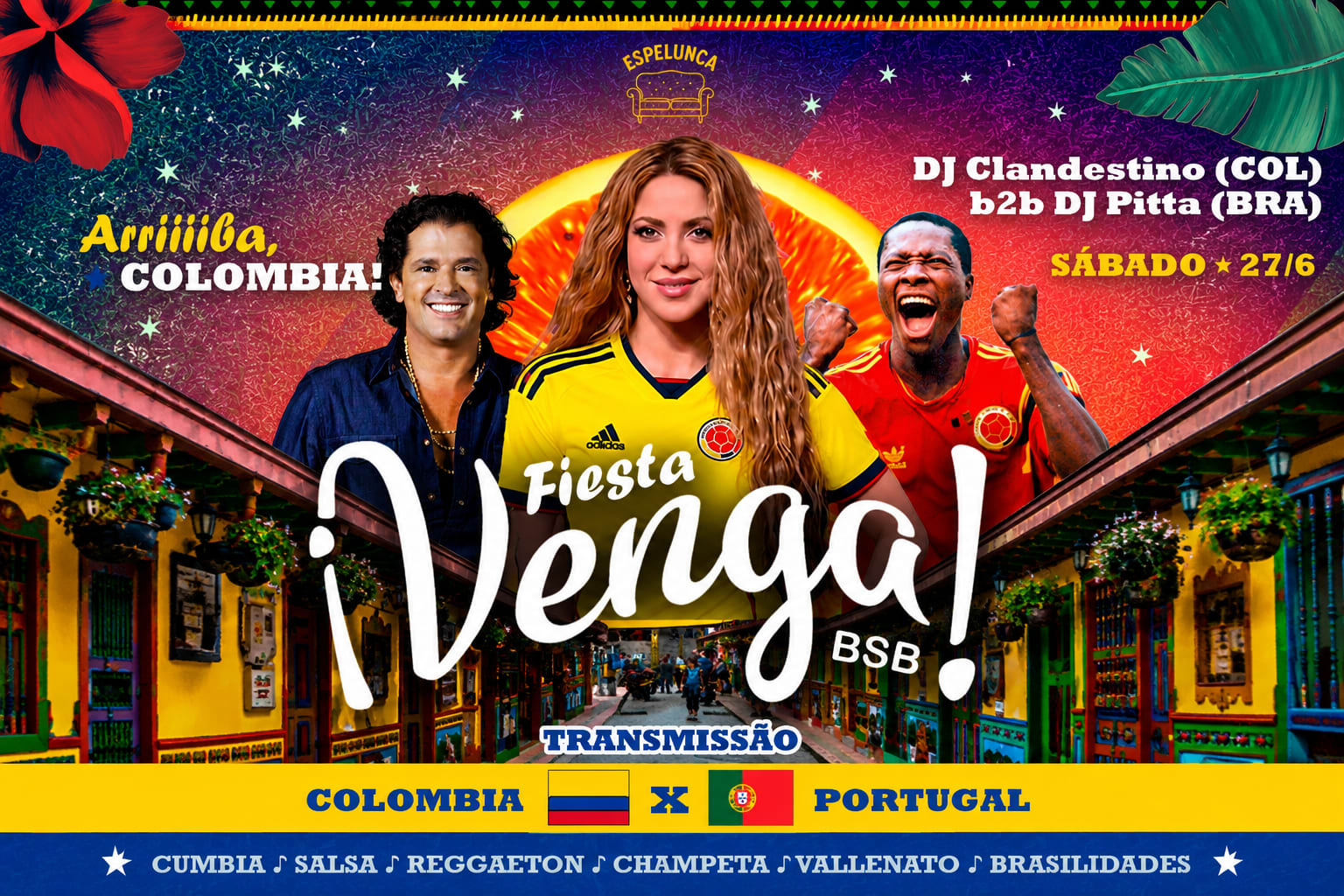 Fiesta Venga (Colômbia X Portugal)