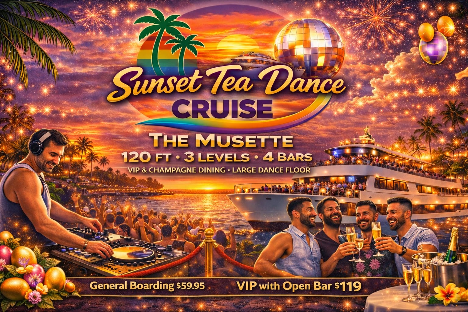 Sunset Tea Dance Cruise