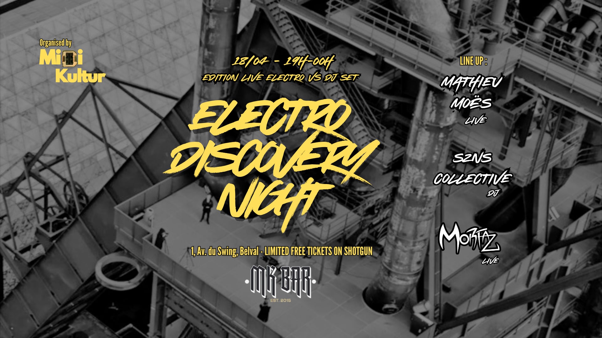 Electronic Discovery Night - Edition Belval - Live Vs Dj