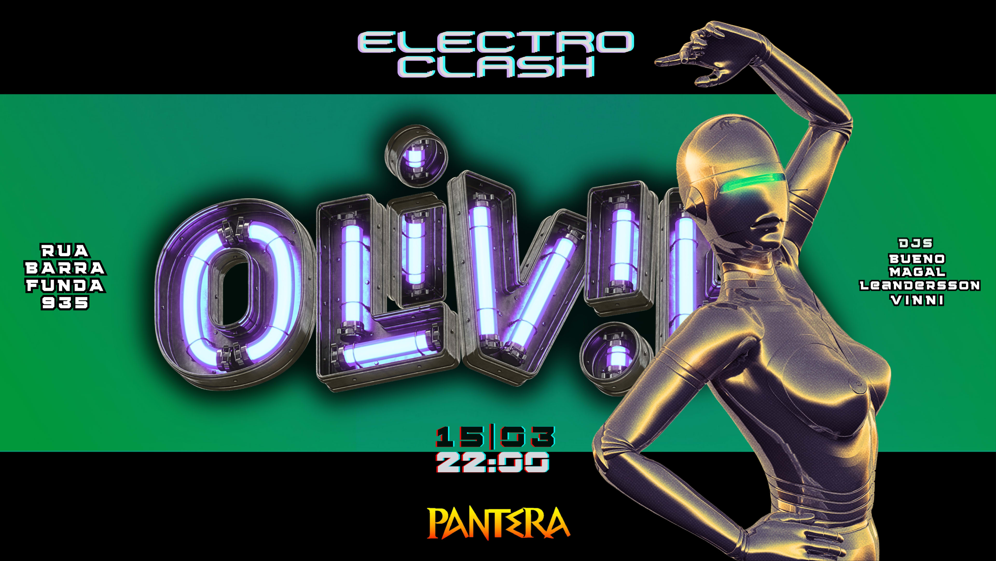 Oliv.Ia Especial Electroclash | Pantera Clube