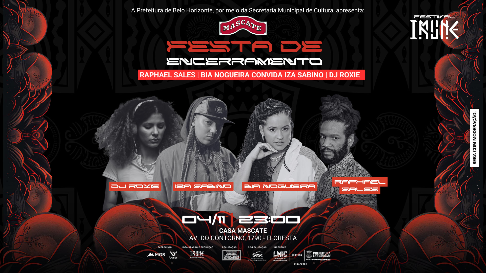 Mascate Apresenta Festa De Encerramento Do Festival Imune