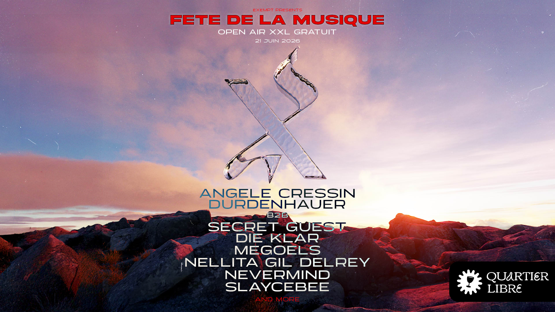 Gratuit - Open Air Xxl - Exempt X Quartier Libre