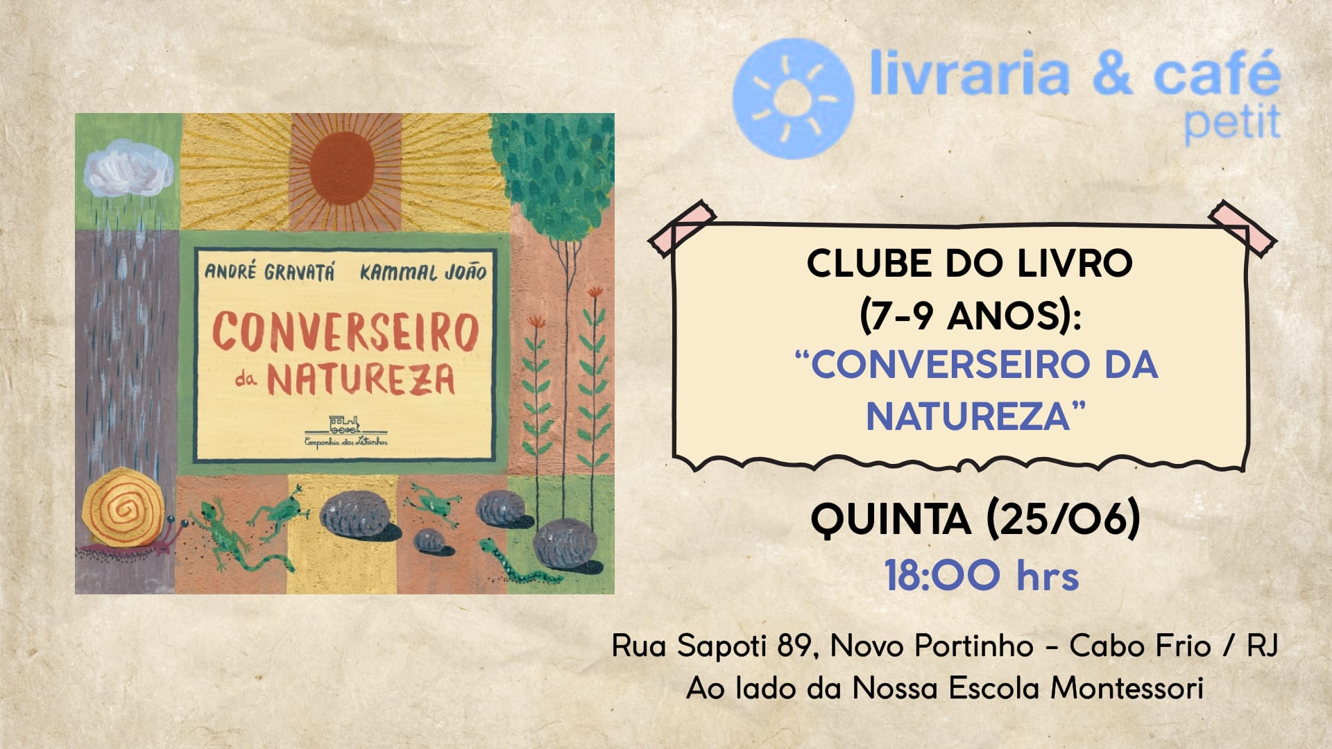 Clube Do Livro (7-9 Anos) "Converseiro Da Natureza" 18h