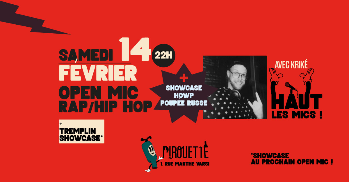 Open Mic Rap Hip Hop +  Showcase