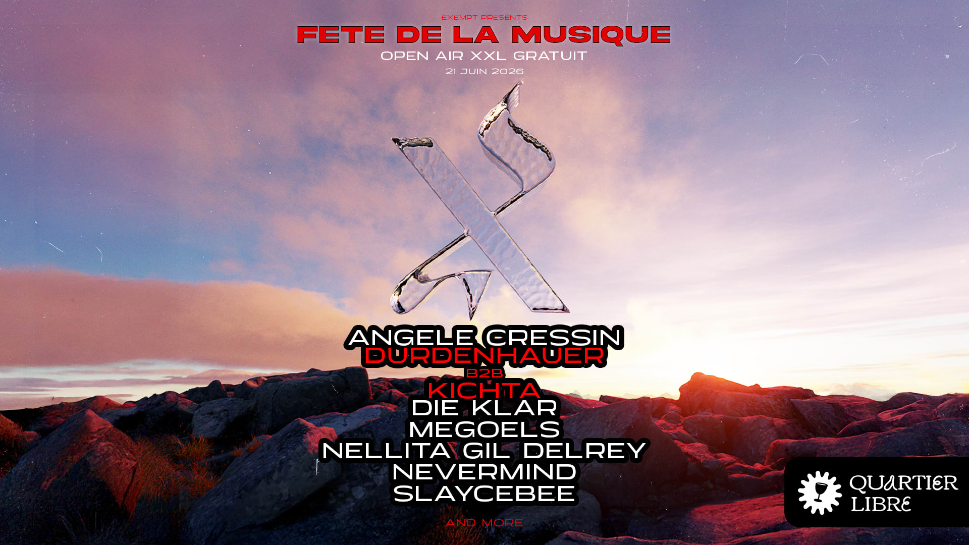Gratuit - Open Air Xxl - Exempt X Quartier Libre