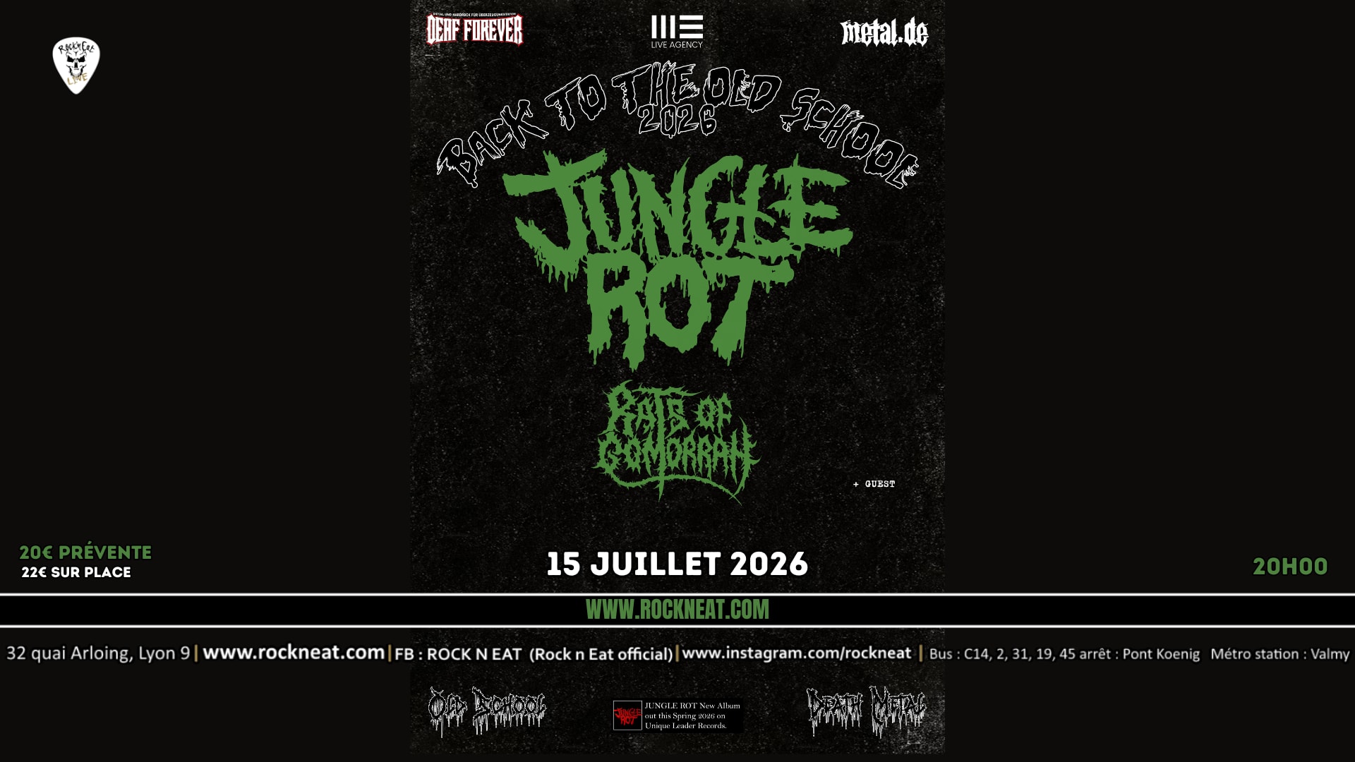 Jungle Rot + Rats Of Gomorrah + Guest Local