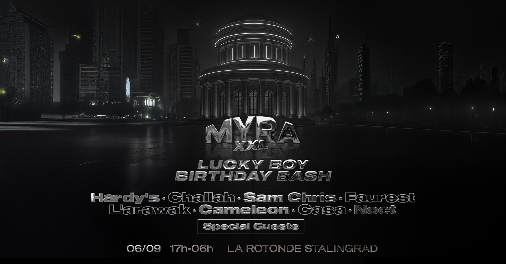 Places Dispo A L'entree - Myra Xxl - Lucky Boy Birthday Bash