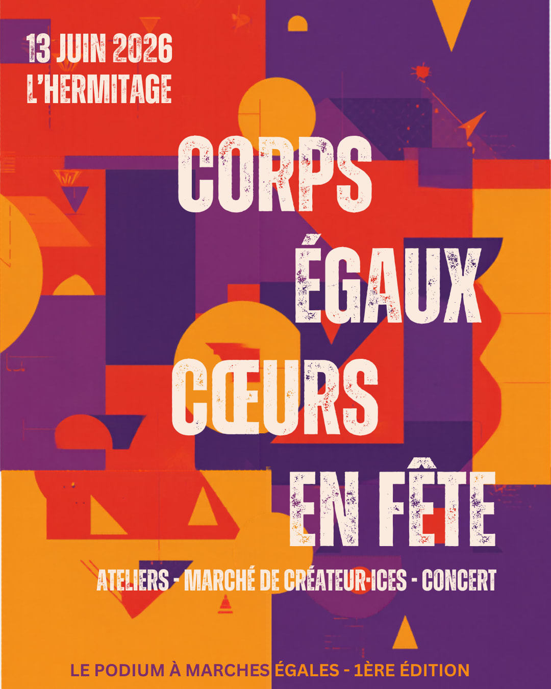 Corps Egaux Coeurs En Fête - 13 Juin