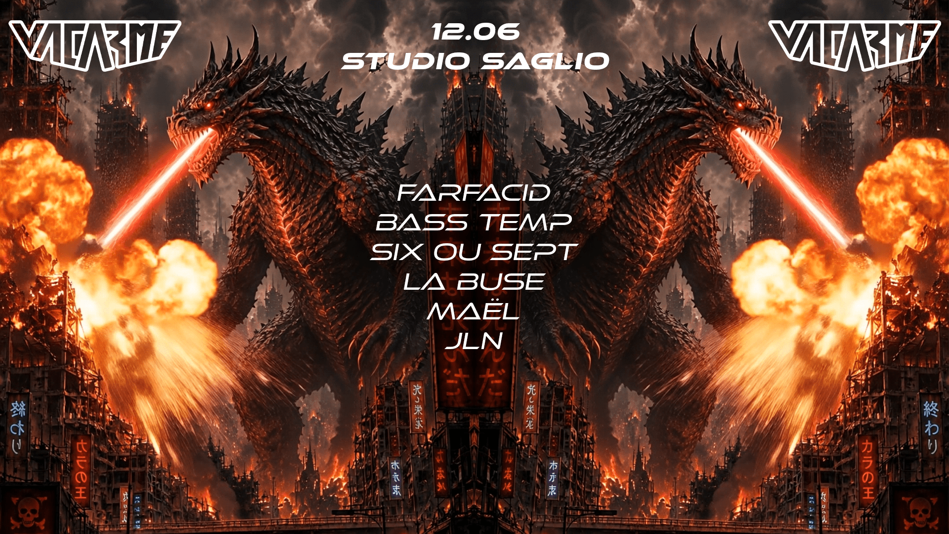 Vacarme W/ Bass Temp, Farfacid & Six Ou Sept !