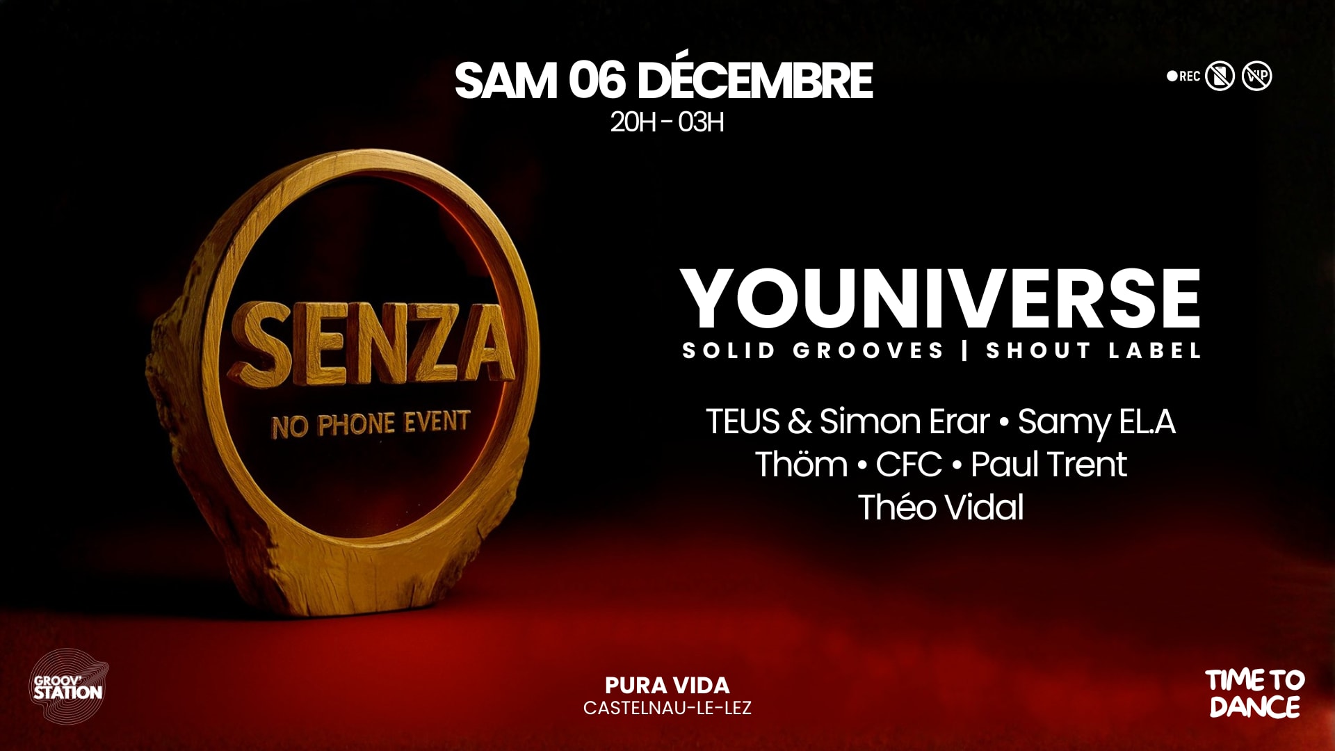 Senza (No Phone - Rec Expérience) Invite : Youniverse