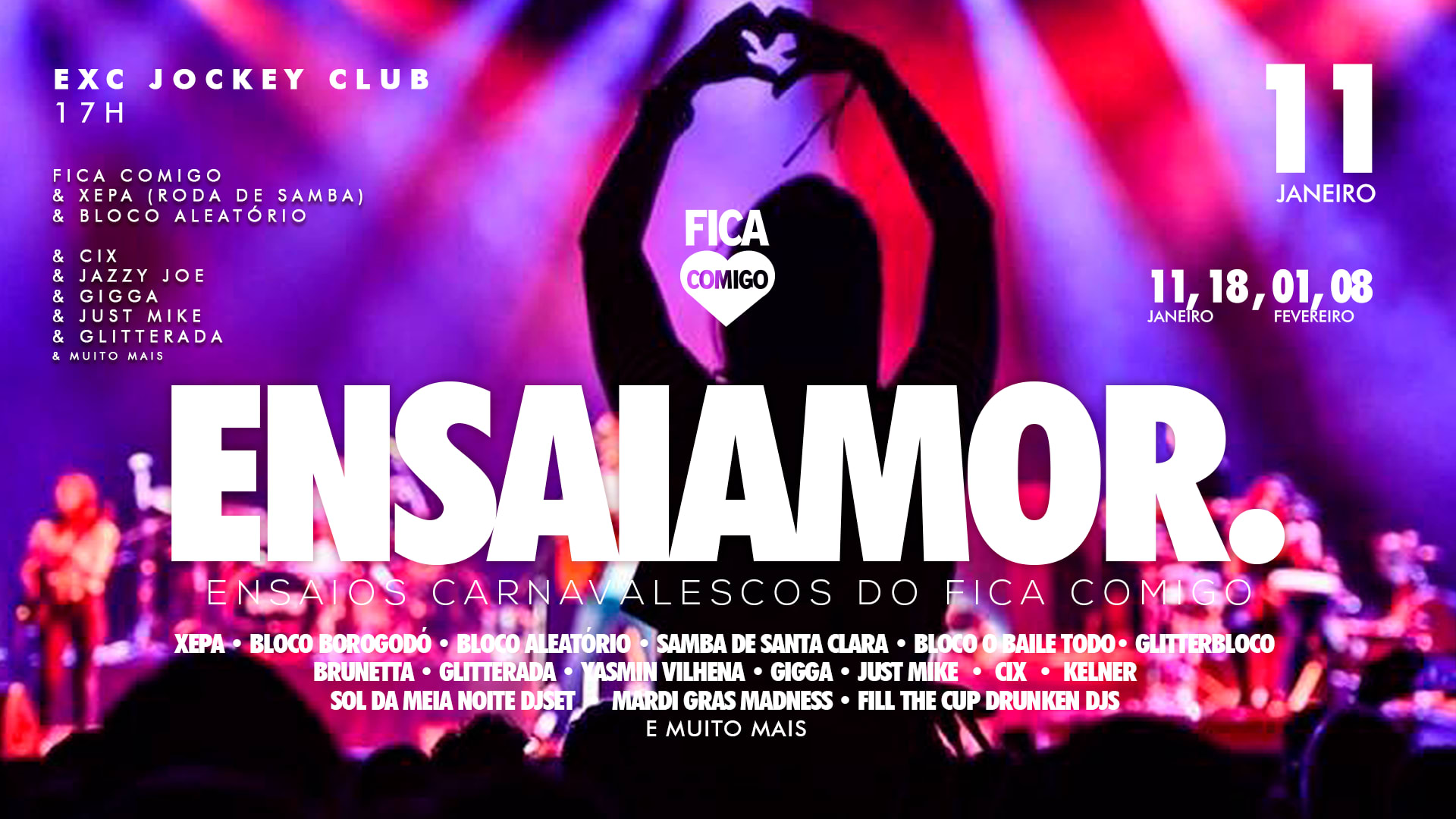 Ensaiamor #01 | Bloco Aleatório, Xepa, Brunetta #Ficadomingo