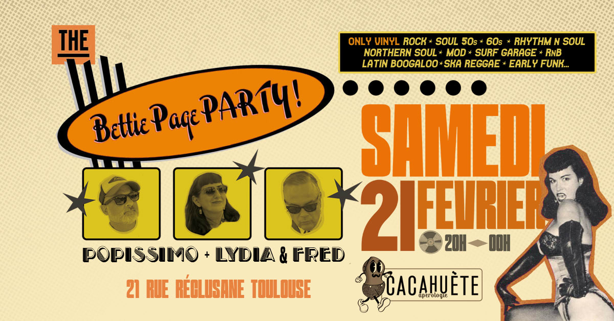 Bettie Page Party : Popissimo + Fred & Lydia À Cacahuète
