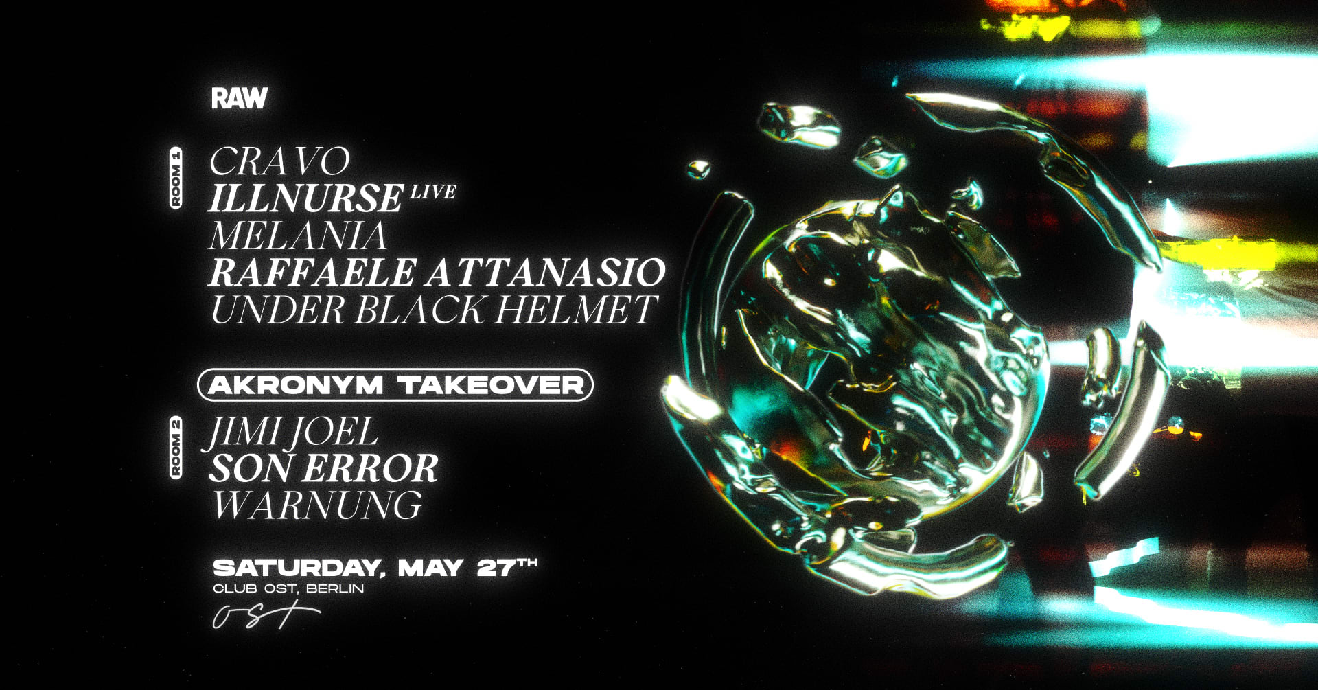 Raw Berlin • Under Black Helmet, Raffaele Attanasio & More