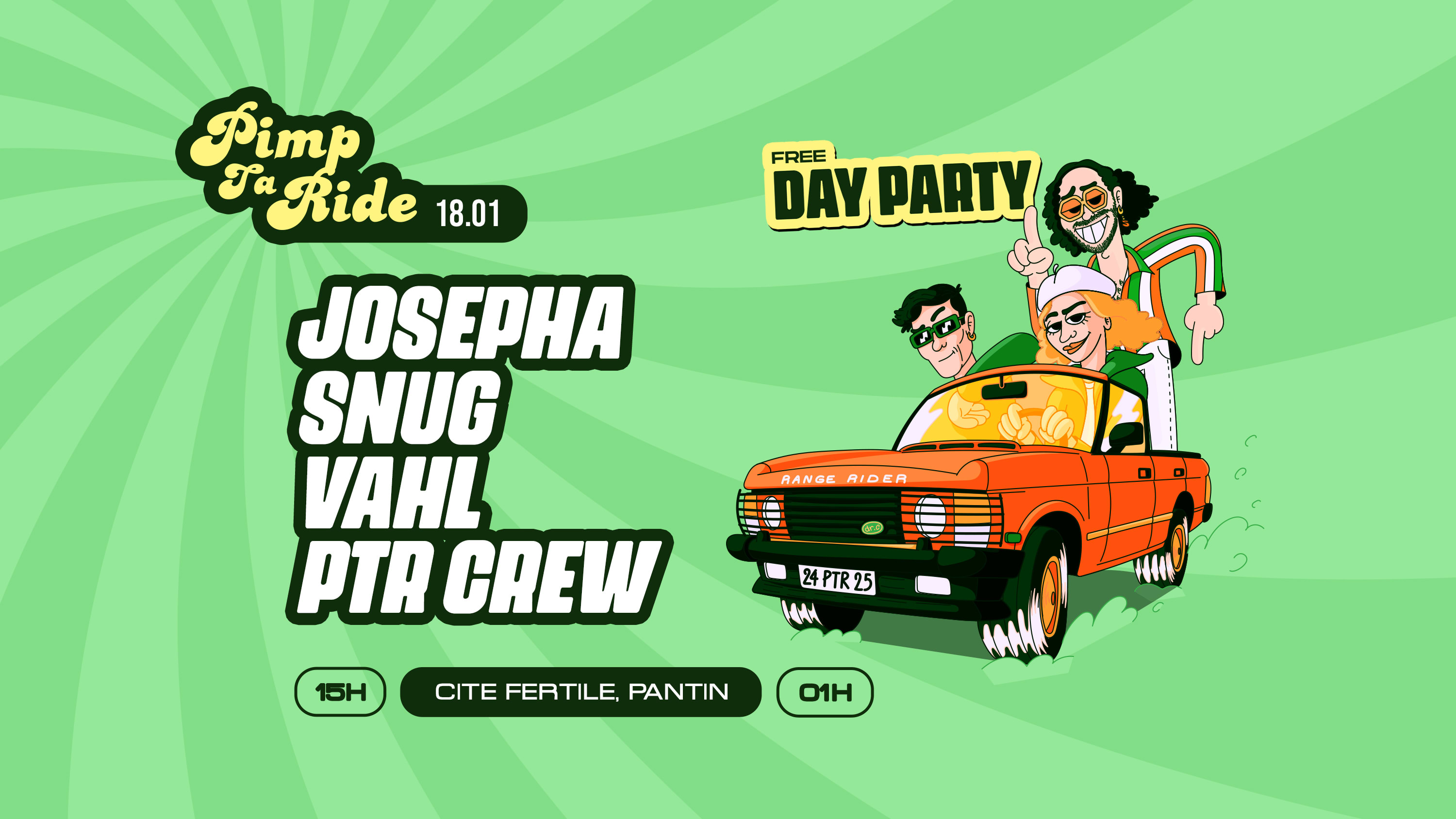 Pimp Ta Ride • Josepha, Snug, Vahl