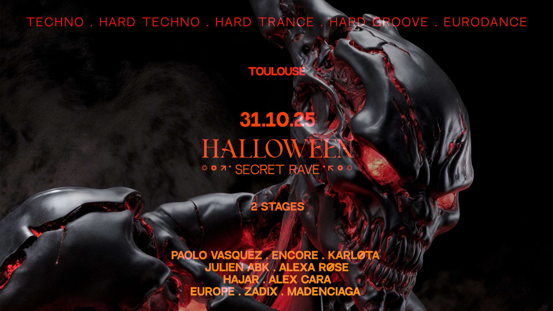 Halloween Secret Rave - Toulouse
