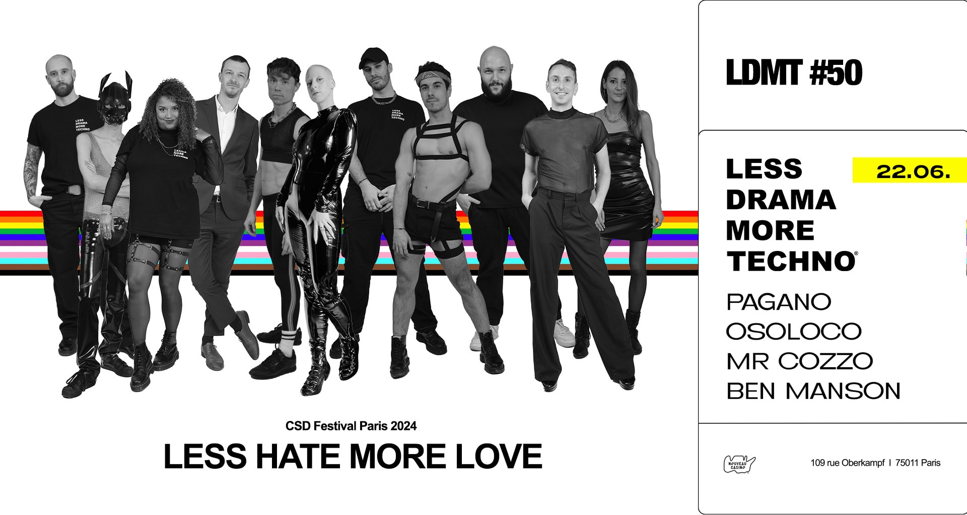 Less Drama More Techno #50 [Pride Opening]