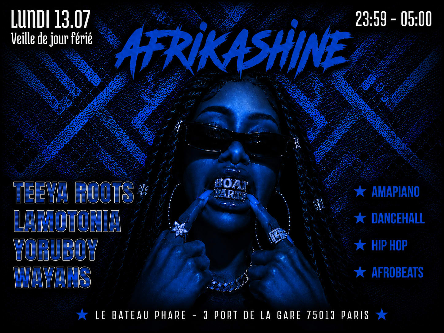 Afrikashine : Afro Boat Party