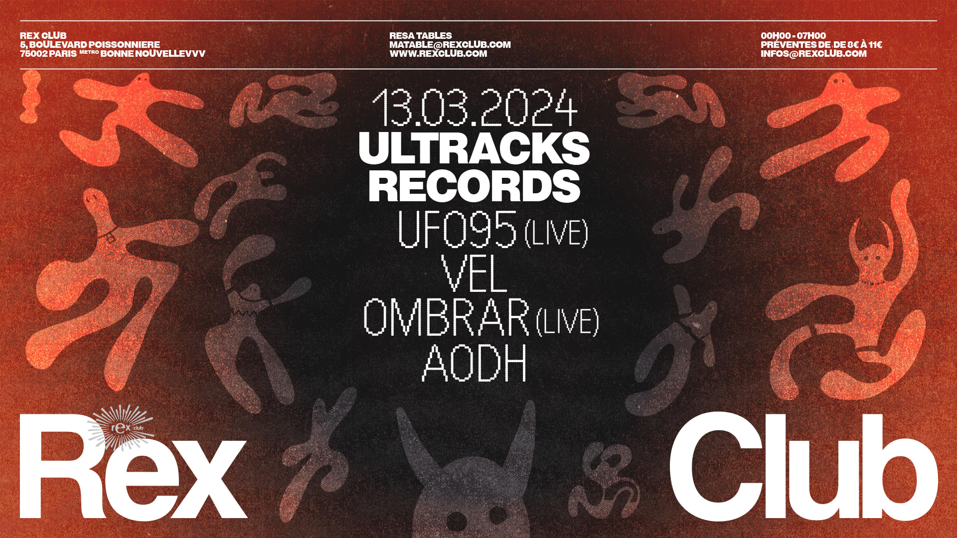 Ultracks Records: Ufo95 (Live), Vel, Ombrar (Live), Aodh