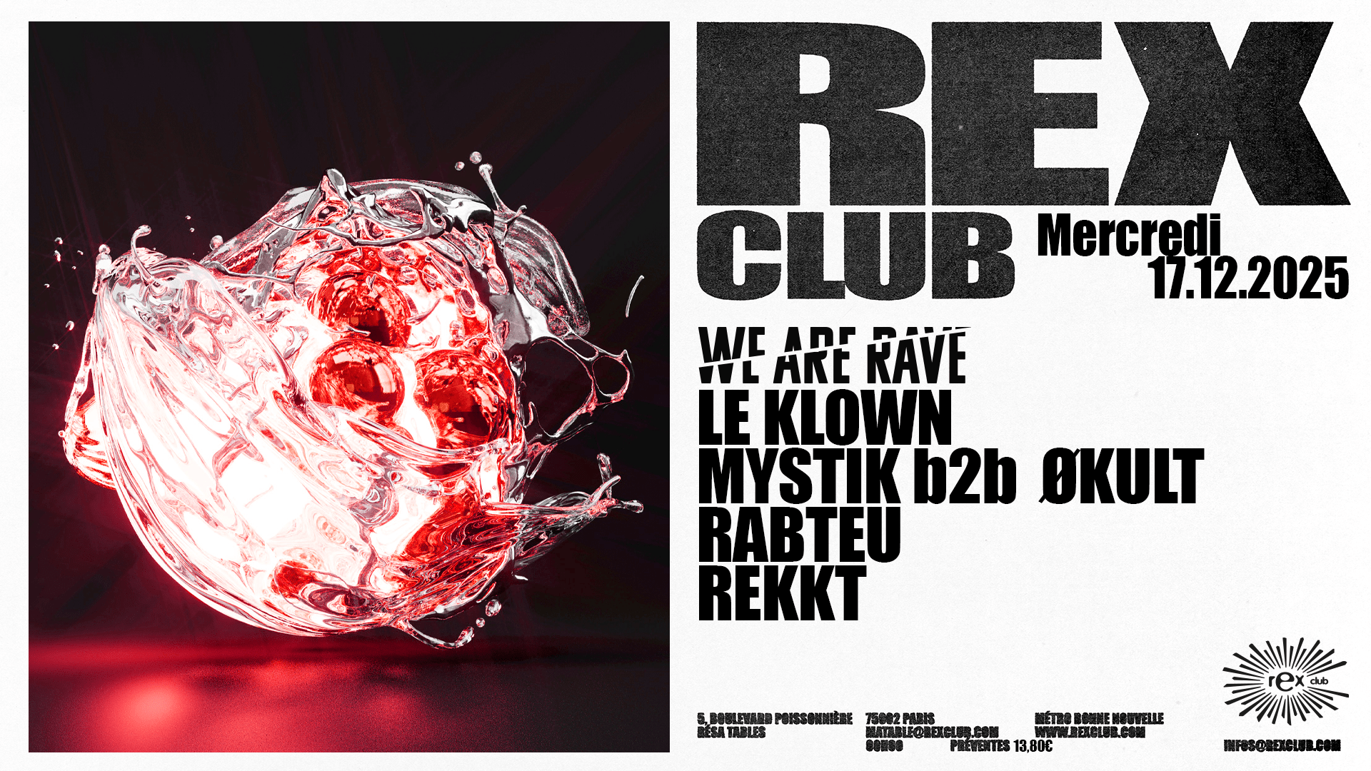 We Are Rave: Le Klown, Mystik B2b Økult, Rabteu, Rekkt