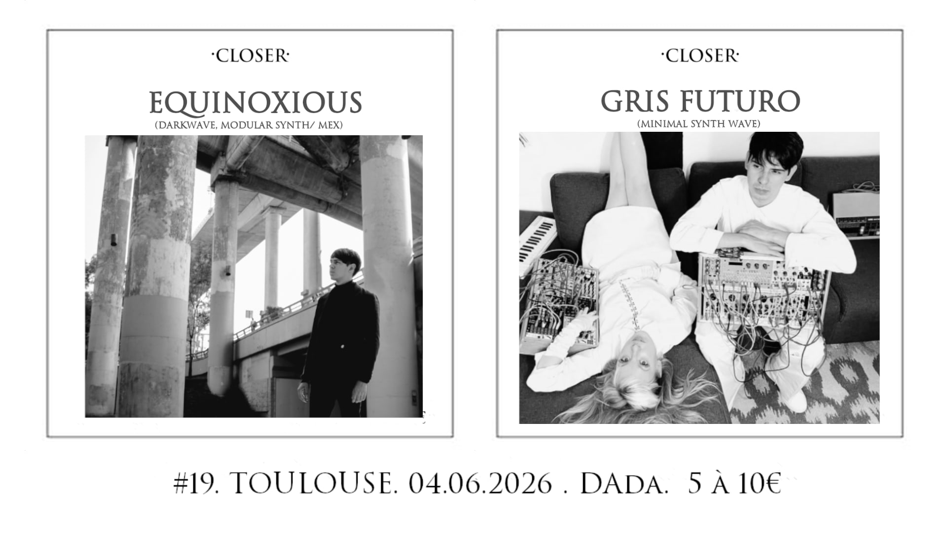Equinoxious + Gris Futuro (Darkwave, Modular Synth - Lt/Mex)