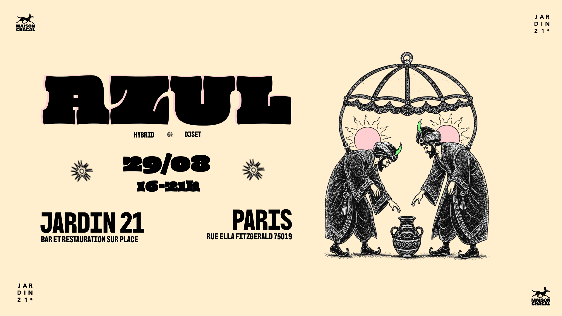 Azul (Mektoub) X Jardin21 - Open Air