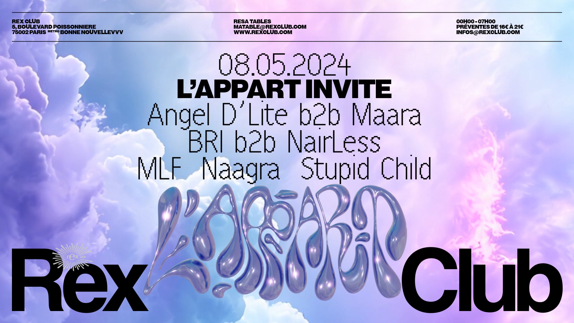 L’Appart Invite : Angel D’Lite & Maara(Veille De Jour Férié)