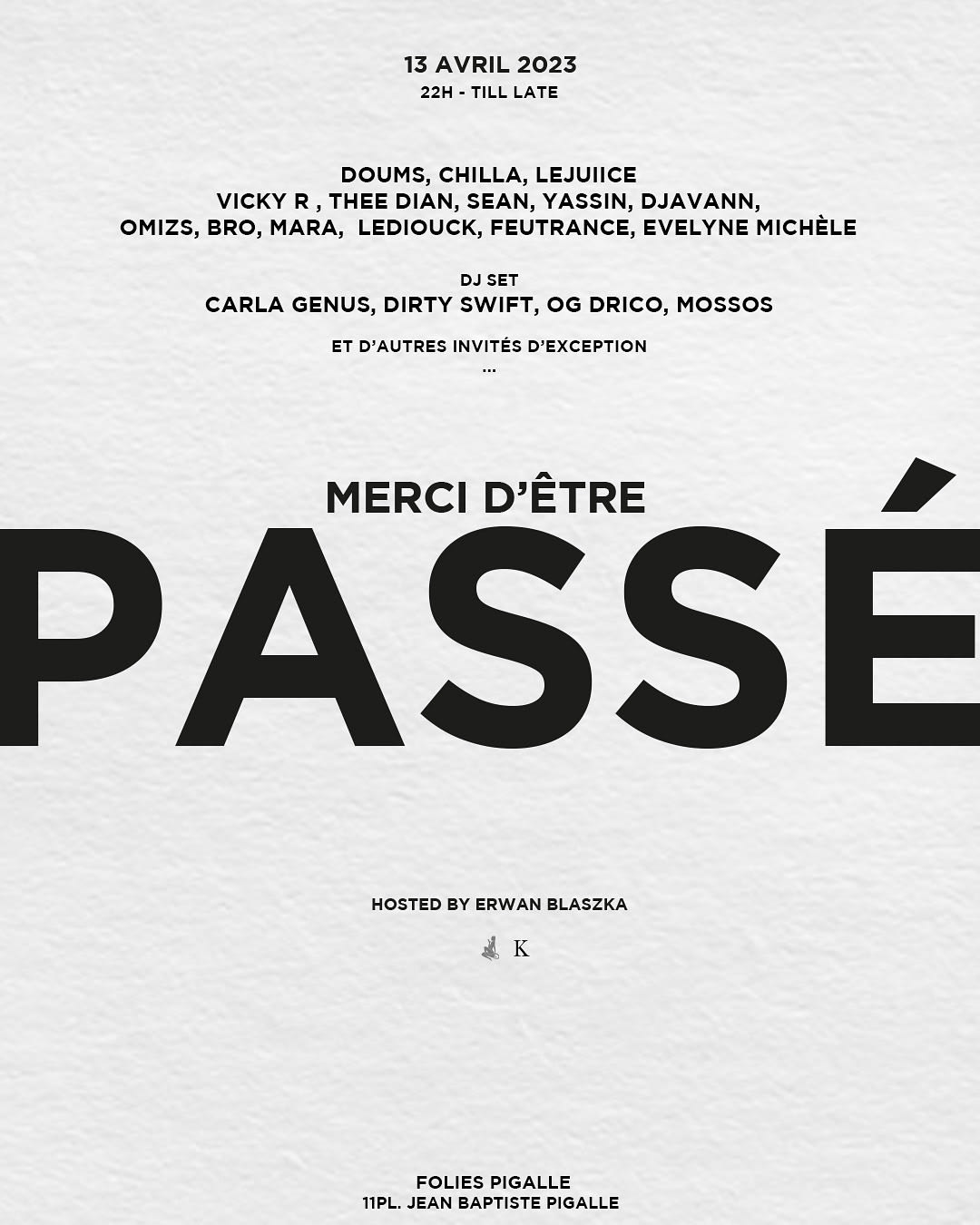 Merci D'être Passé Host By Erwan Blaszka