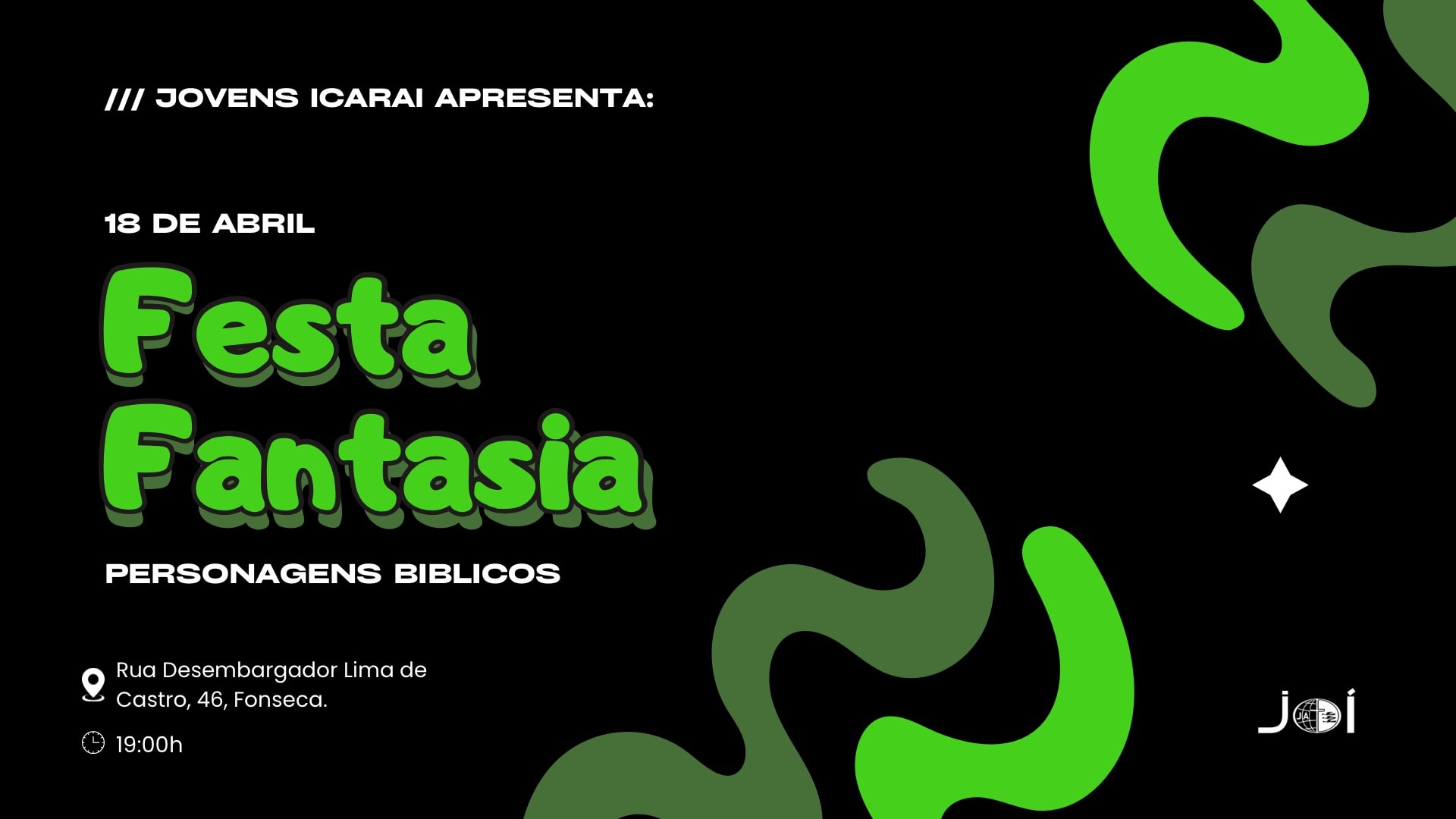 Festa Fantasia Joi | Personagens Biblicos