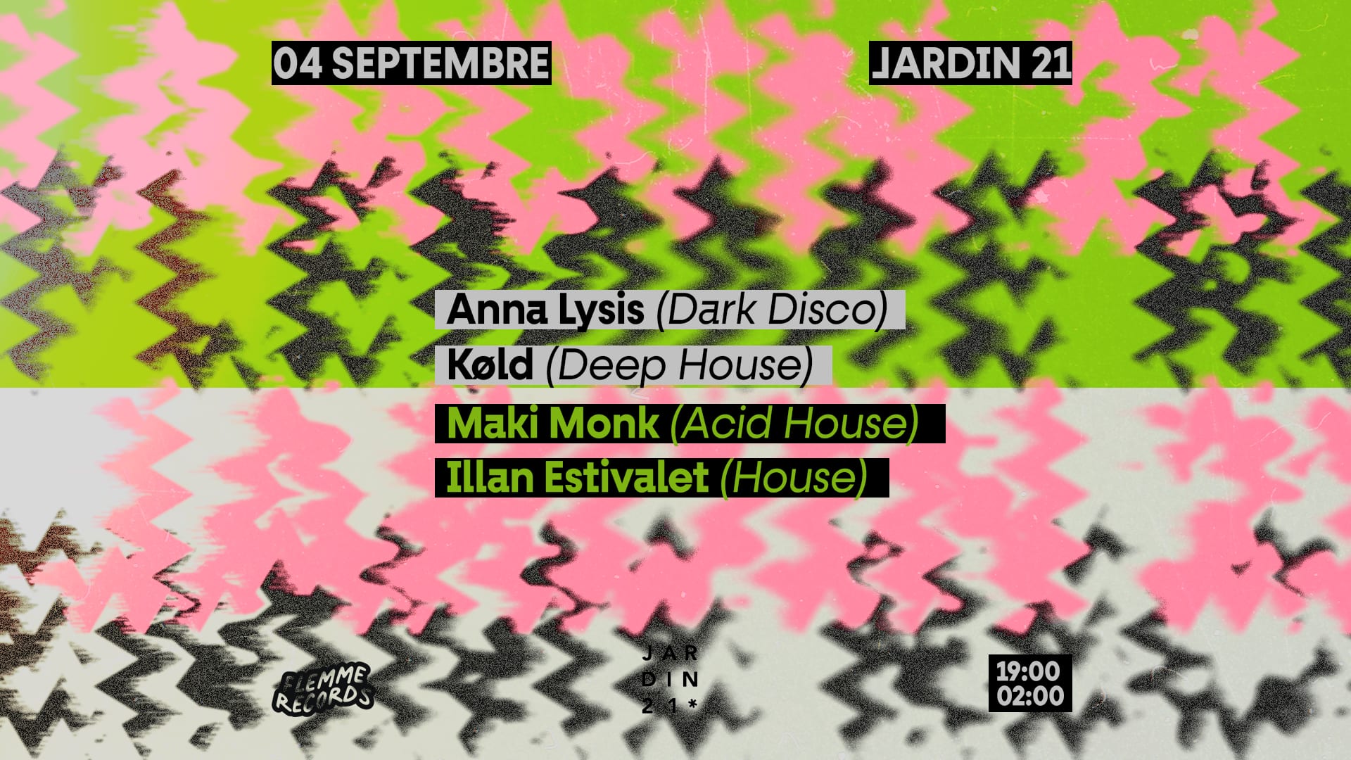 Flemme Records X Jardin 21 - Open Air