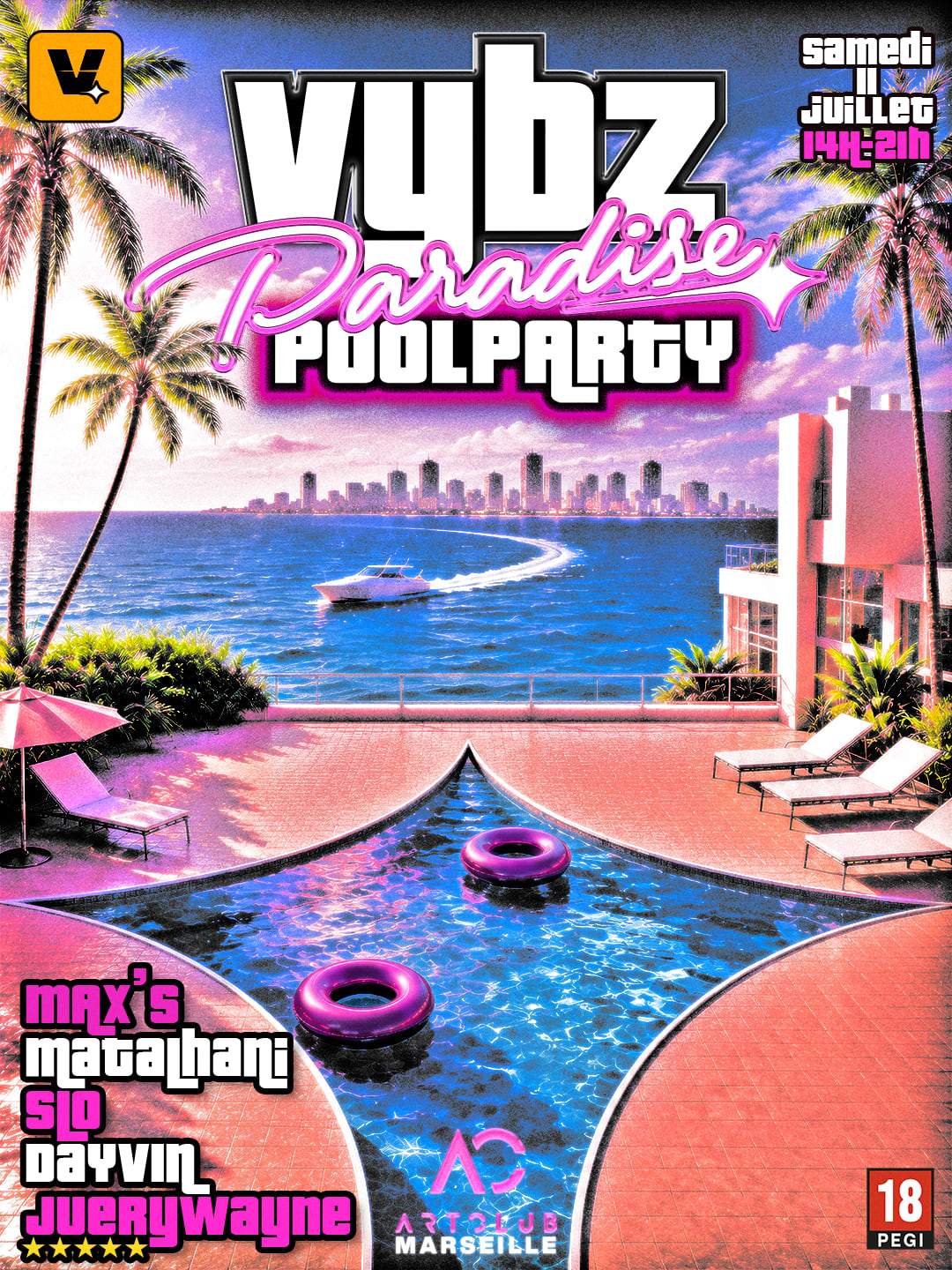 Vybz Paradise - Pool Party
