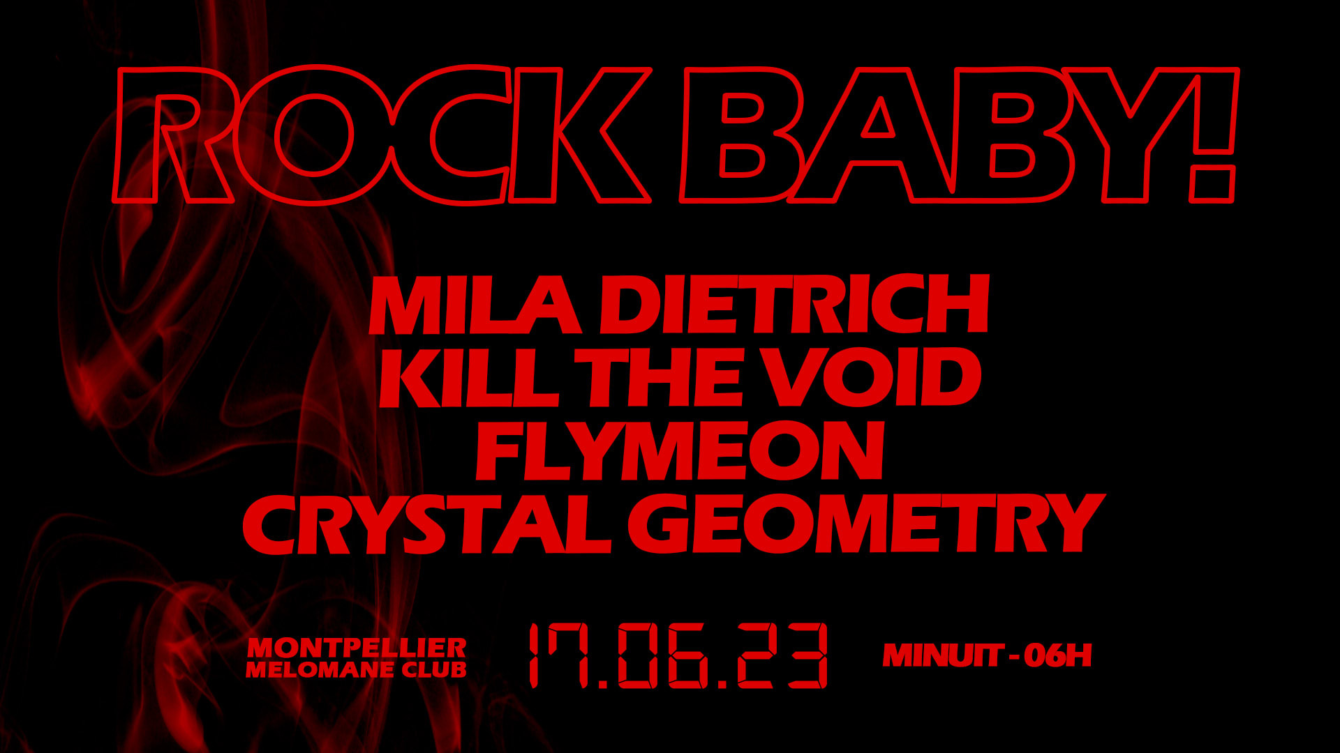 Rock Baby Live, Dj Sets, Techno Punk Ebm Acid #1 Montpellier