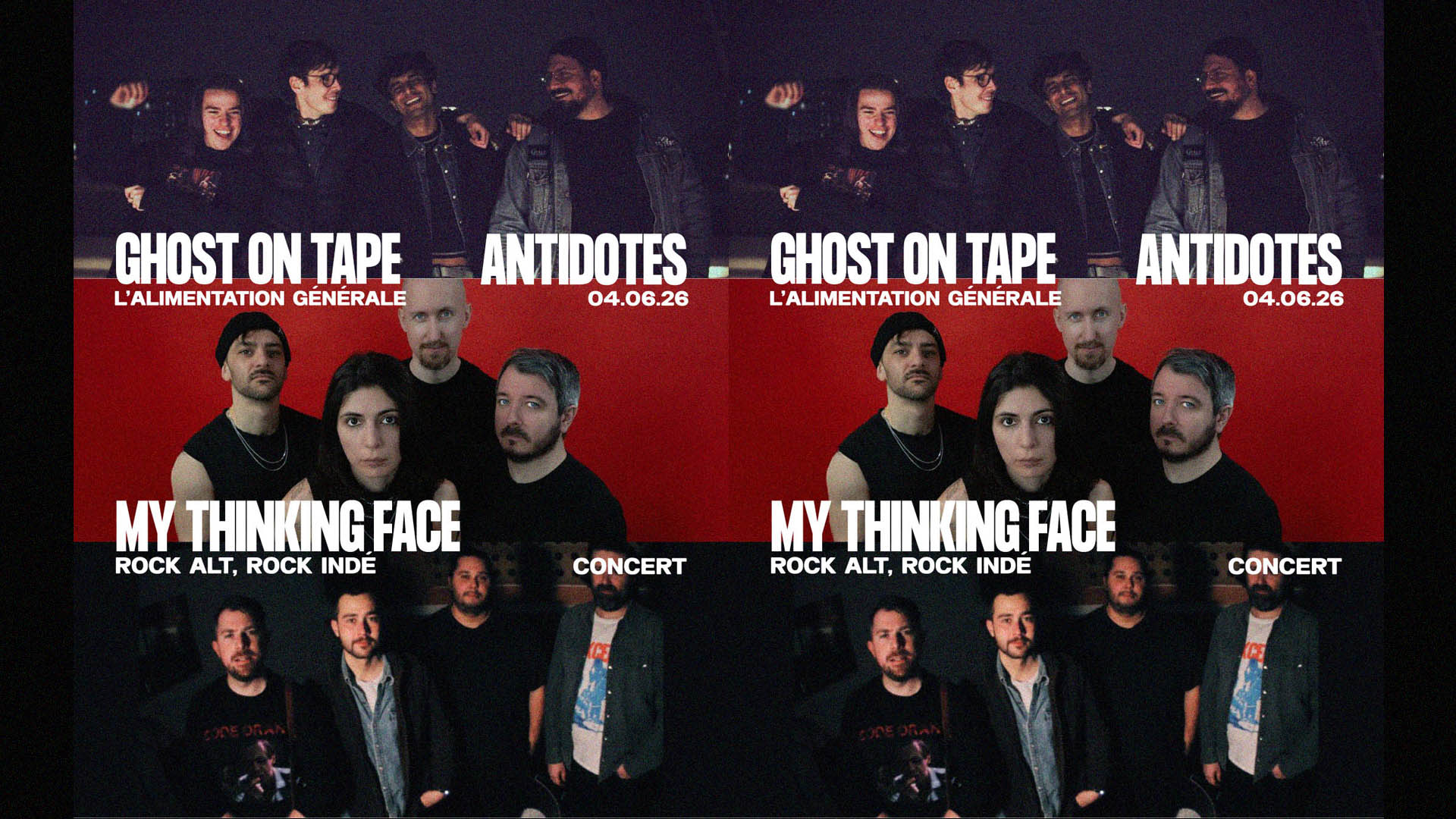 Ghost On Tape, Antidotes, My Thinking Face