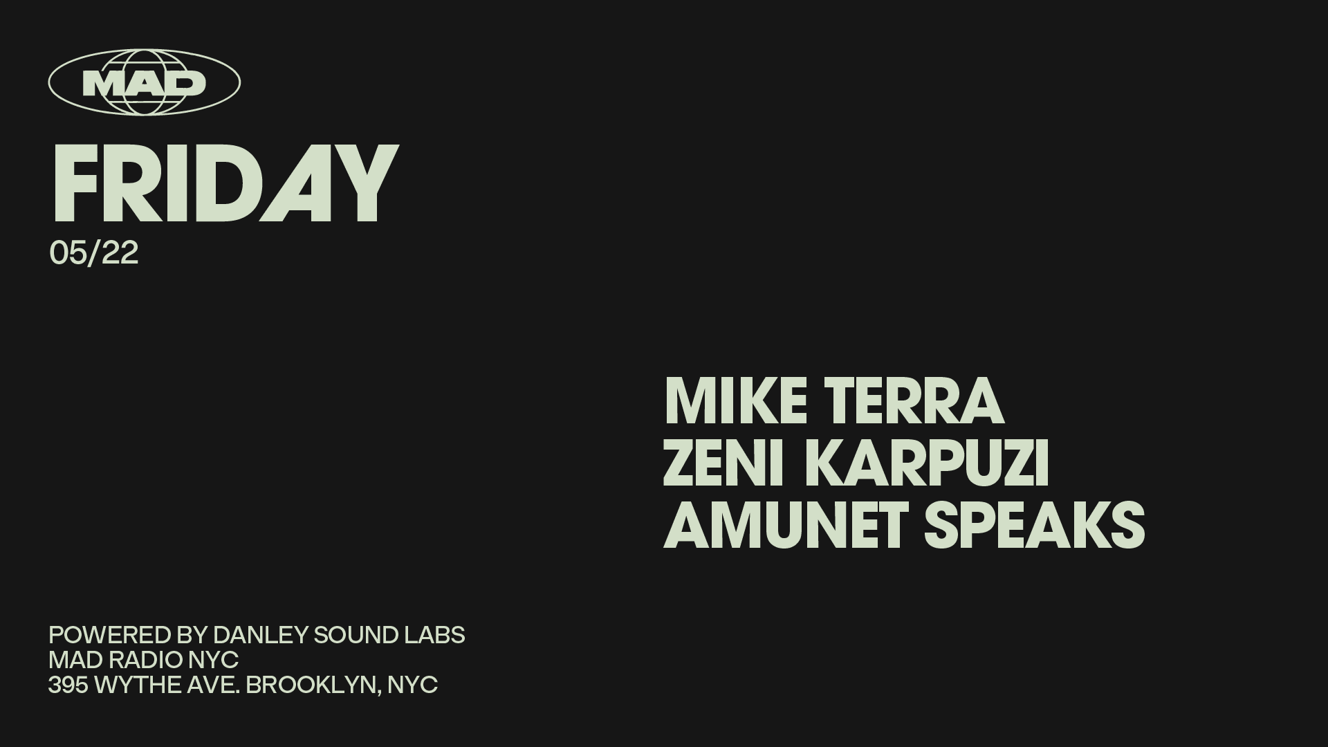 Mike Terra, Zeni Karpuzi, Amunet Speaks