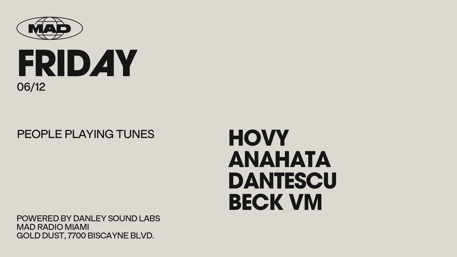 People Playing Tunes: Hovy / Anahata / Dantescu / Beck Vm