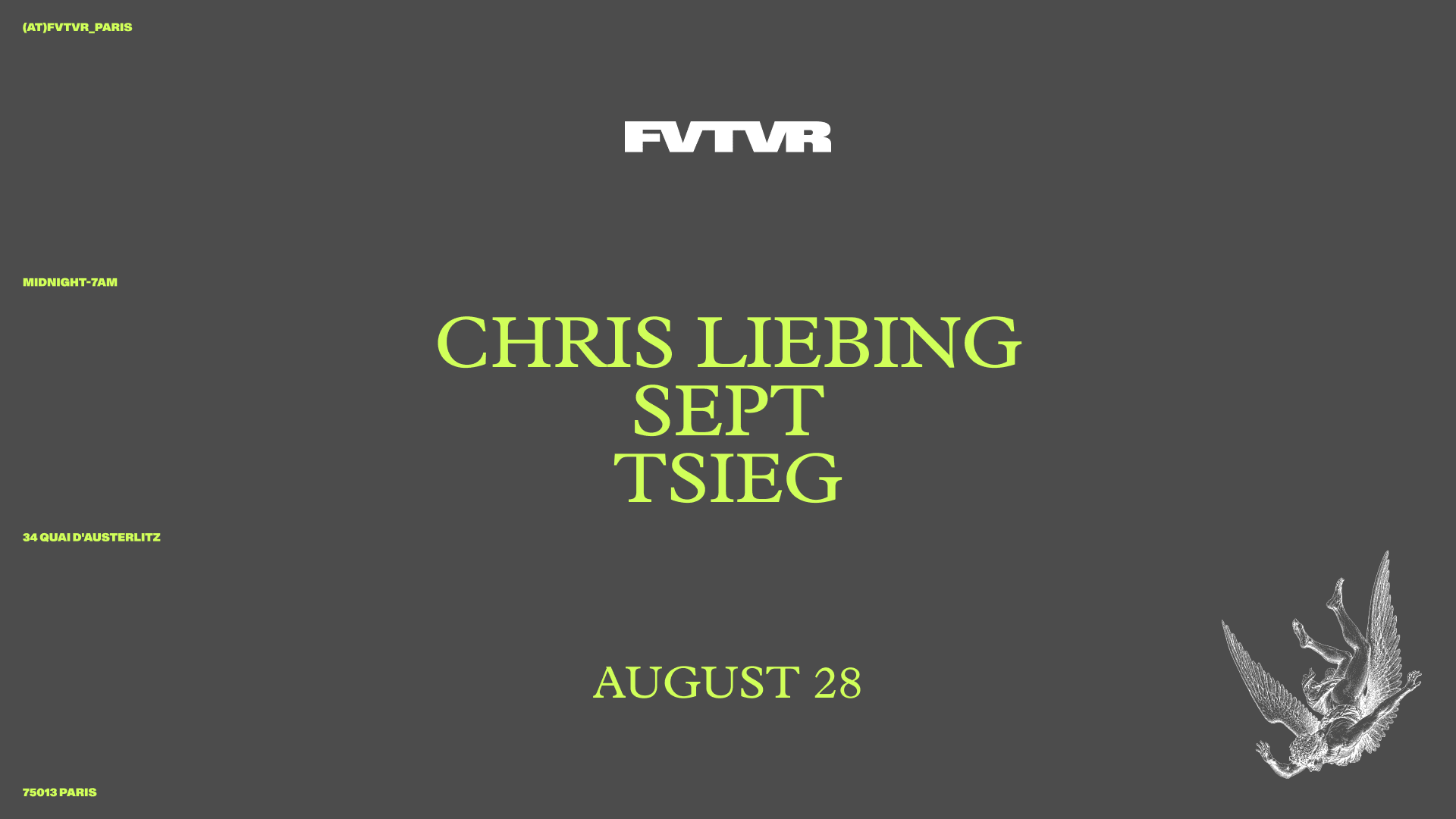 Fvtvr Invites: Chris Liebing, Sept, Tsieg