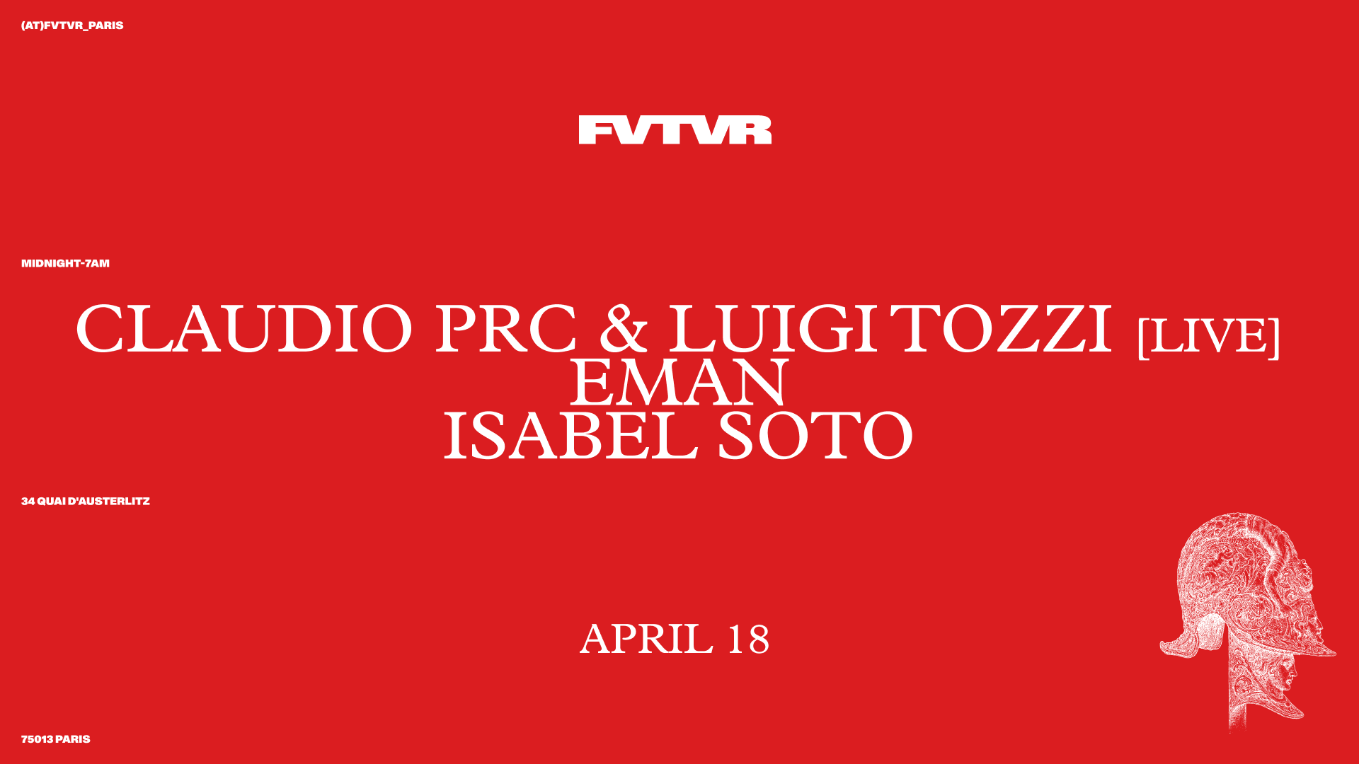 Claudio Prc & Luigi Tozzi Live, Isabel Soto, Eman