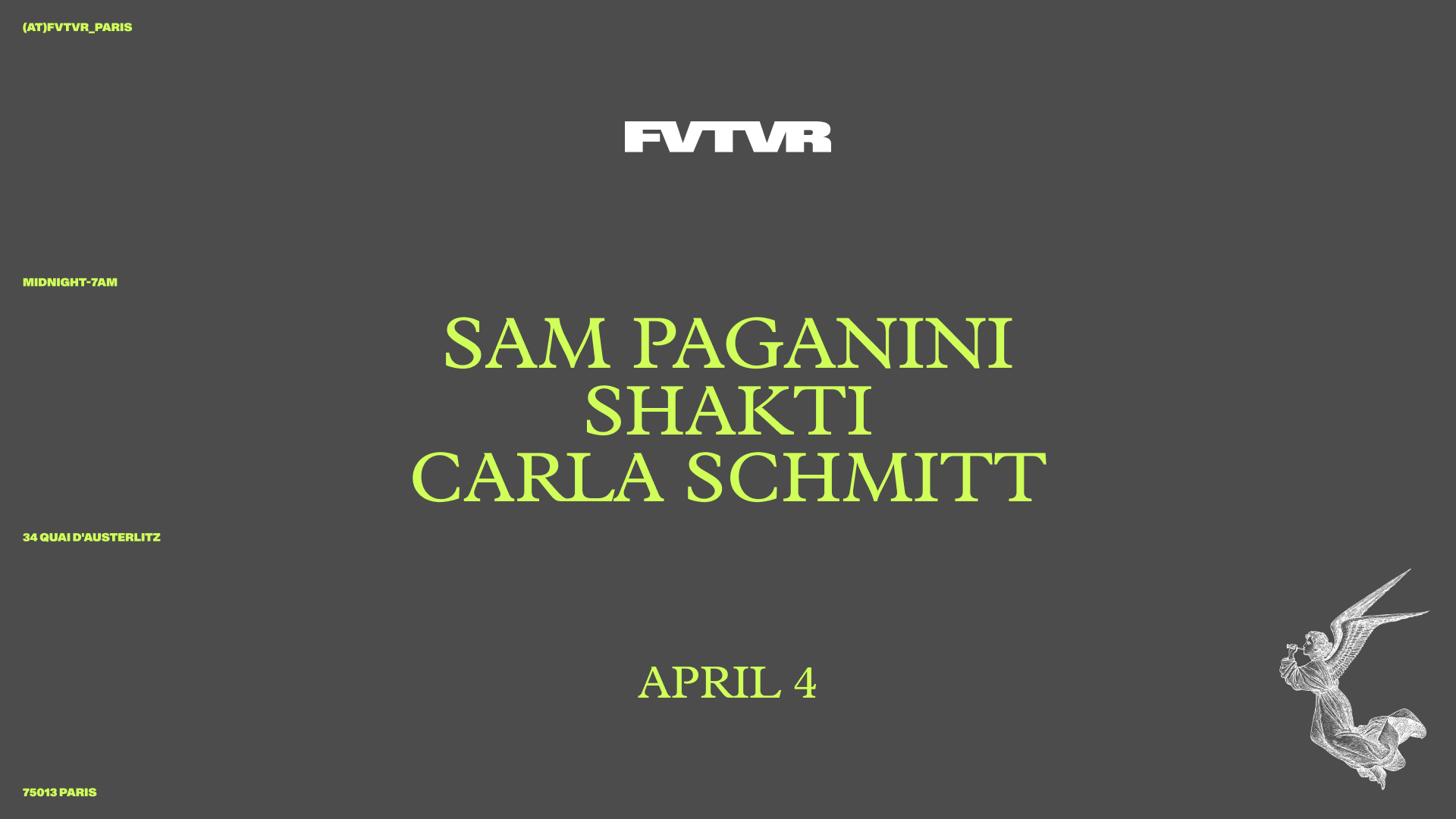 Sam Paganini, Shakti, Carla Schmitt