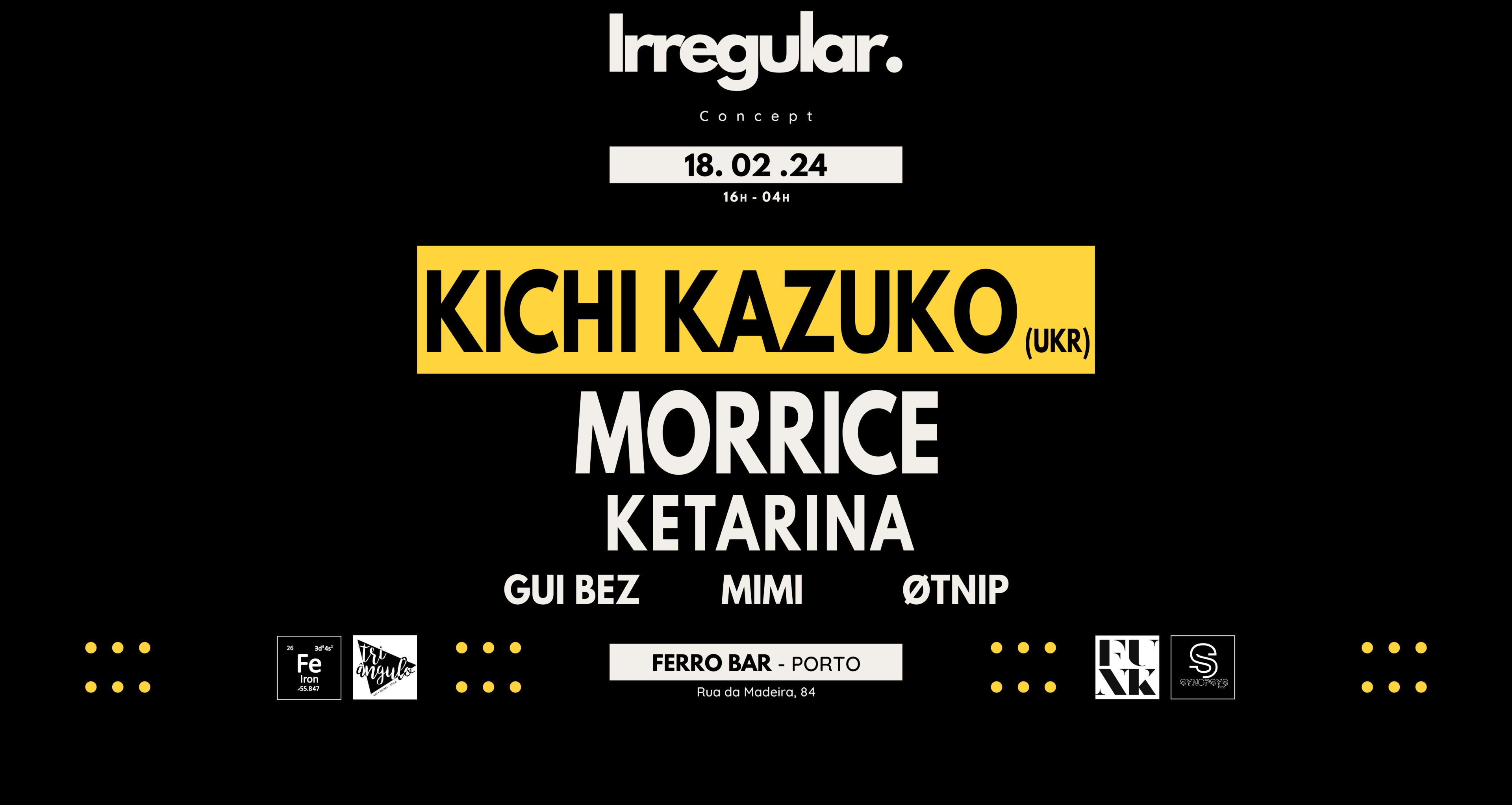 Irregular. #1 @Ferro Bar - Porto