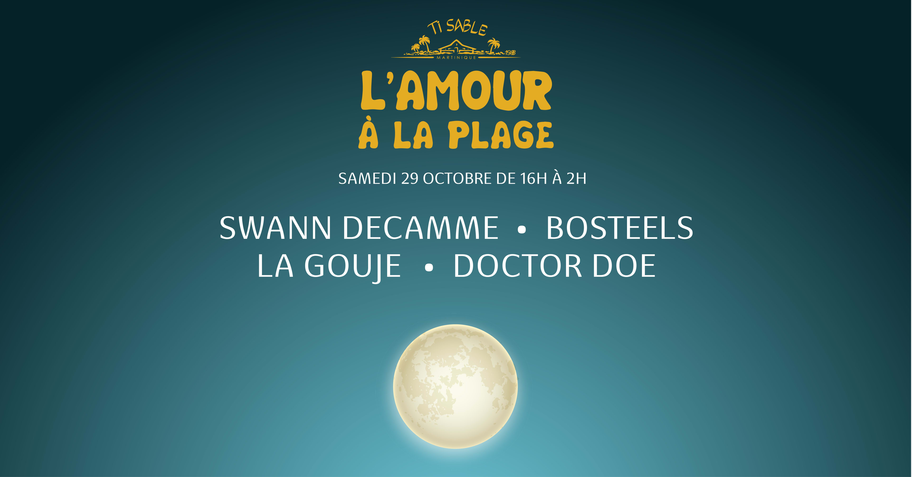 L'amour À La Plage By Ti Sable (Samedi 29 Octobre)