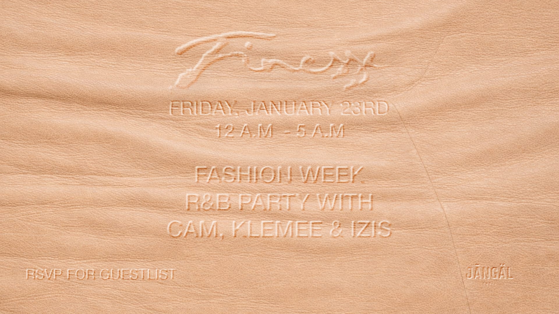 Finesse - R&B Fashion Week Party