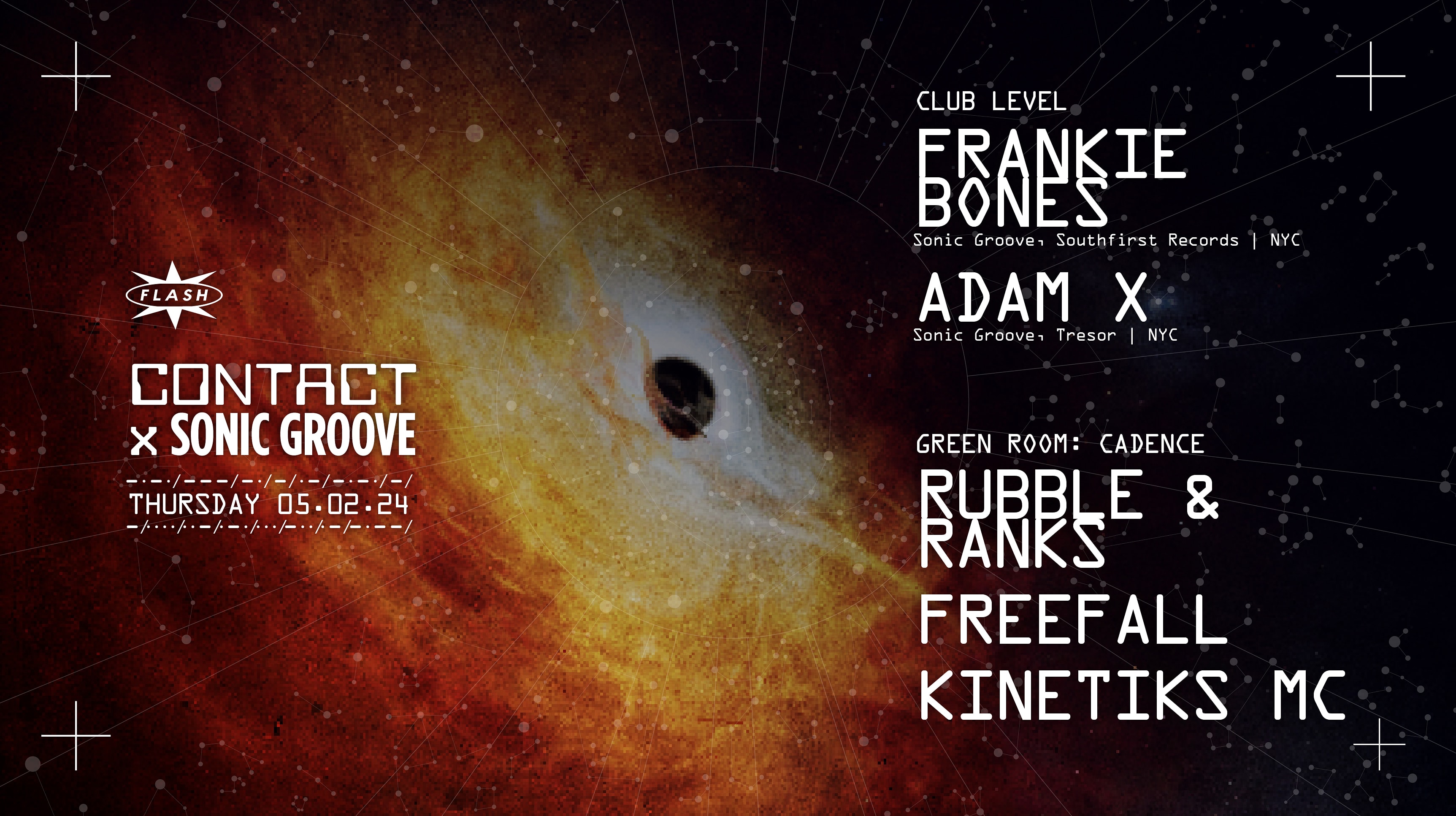 Contact X Sonic Groove: Frankie Bones - Adam X