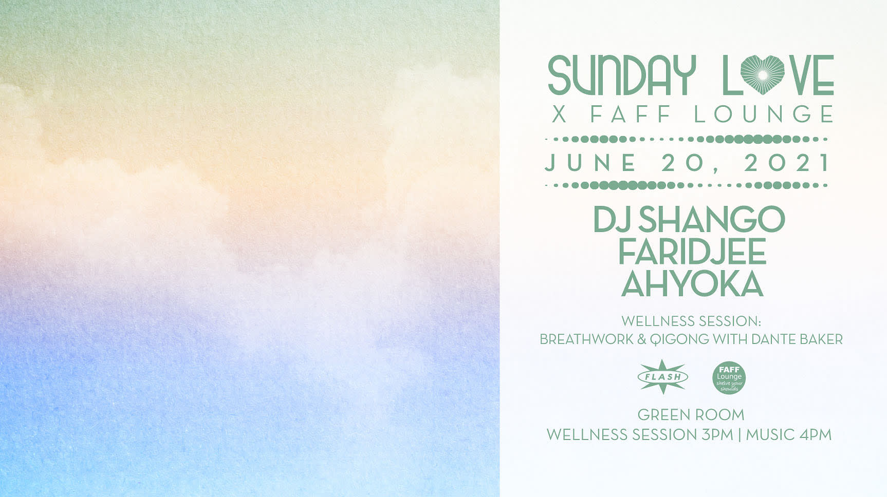 Sunday Love X Faff Lounge - Dj Shango - Faridjee - Ahyoka
