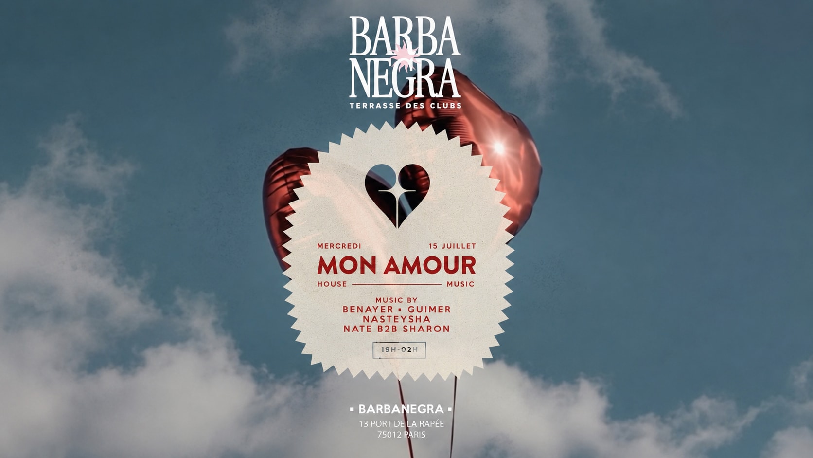 Mon Amour X Barbanegra - Mercredi 15 Juillet