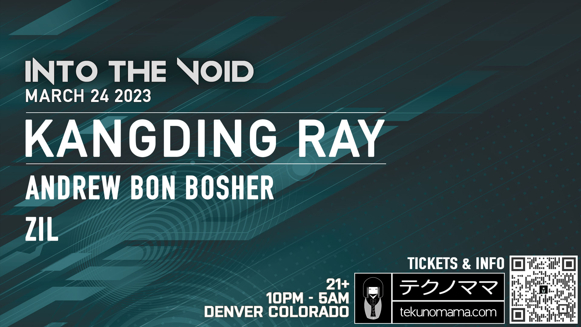 Into The Void With Kangding Ray, Andrew Bon Bosher, & Zil