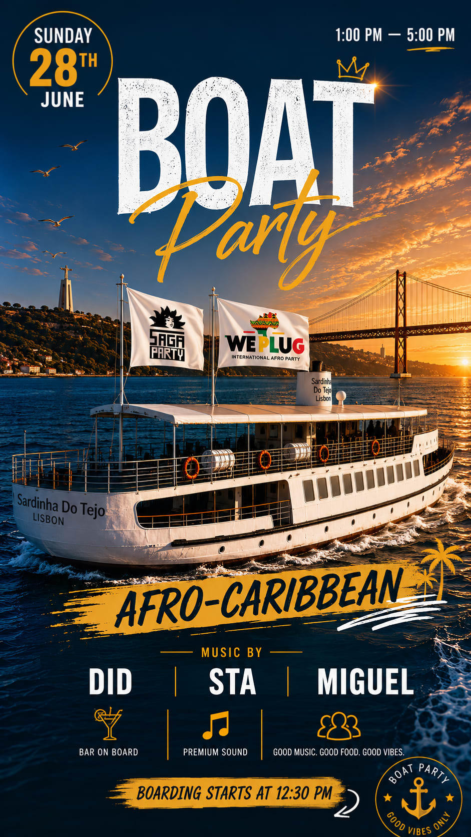 Boat Party Lisbon We Plug X Saga Party Part 3
