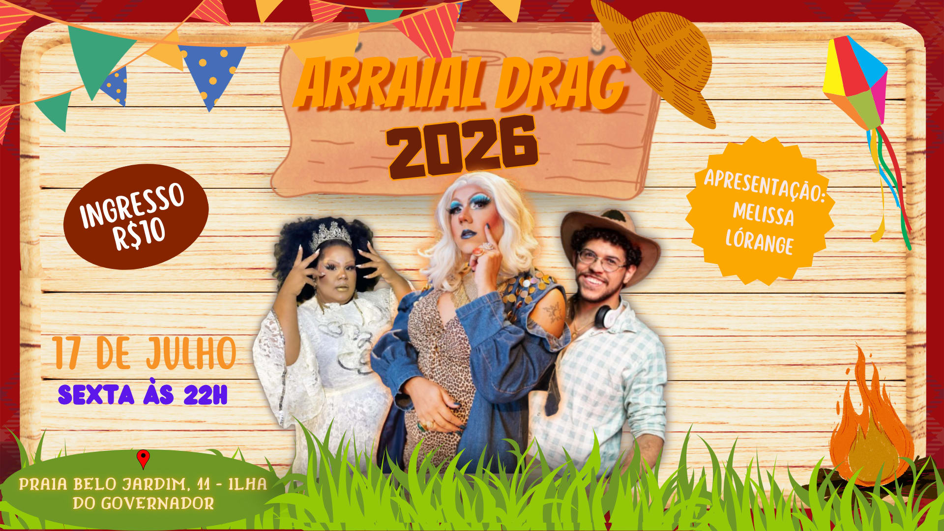 Arraial Drag Com Melissa L'orange