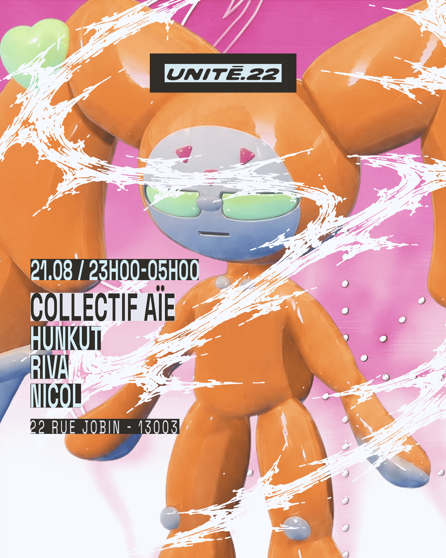 U.22 X Collectif Aïe : Riva, Hunkut, Nicol