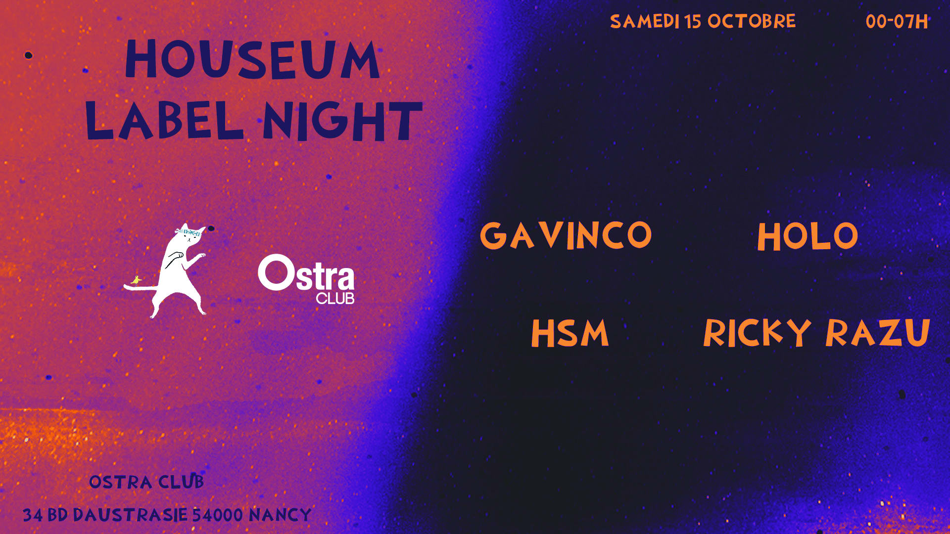  Houseum Label Night - Gavinco, Ricky Razu, Holo, Hsm
